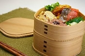 【kumako】秋田杉 曲げわっぱ 梅花弁当 曲げわっぱ まげわっぱ 弁当箱 梅花 2段 二段 約320cc450cc 国産